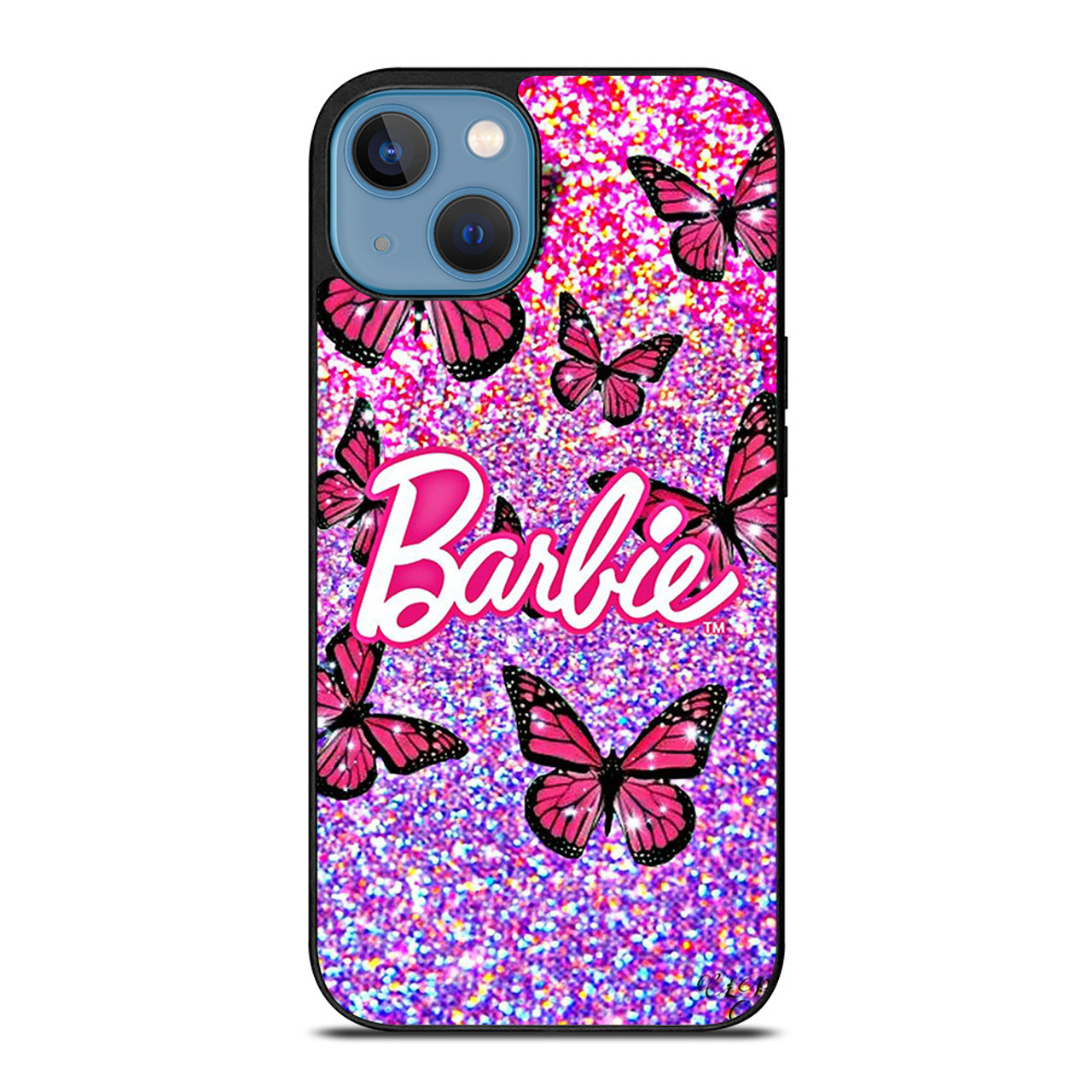 BARBIE BUTTERFLY LOGO ICON PINK iPhone 13 Case Cover